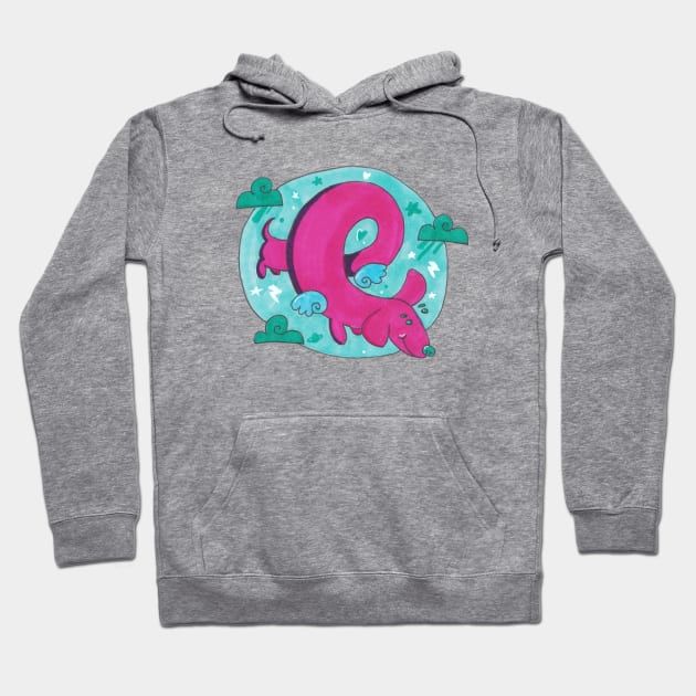 Angel Pup Swirl Hoodie by The Beautiful Egg